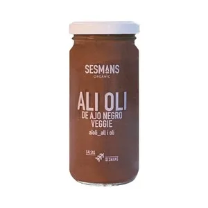 Sesmans Organic Salsa Alioli con Ajo Negro Bio Ecológica Sesmans Organic 240 Ml.