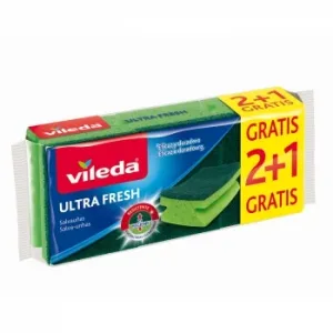 Set 2 Estropajos Salvauñas Antibacterias Vileda Ultra Fresh