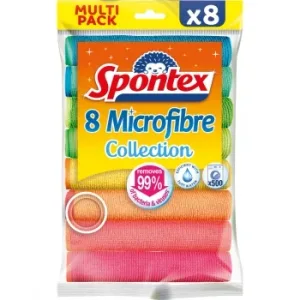 Set de 8 Bayetas Microfibras Spontex