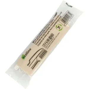 Set de Cuchillo Tenedor y Servilleta Maiz 1 u