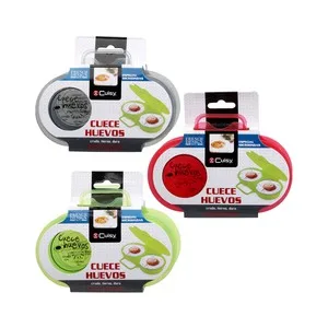 Set de Cuece Huevos Doble para Microondas, Varios Colores, Cuisy.