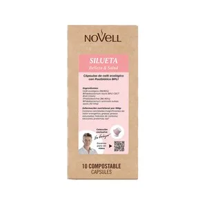 Novell Silueta Café en Cápsulas Ecológico  con Prostbióticos 10 Uds