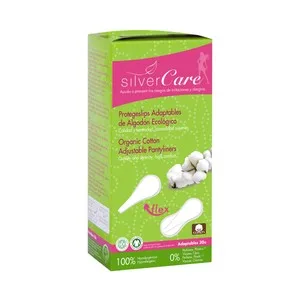 Silvercare Salvaslips Adaptables, Fabricados con Algodón de Procedencia Ecológica Silvercare 30 Uds.
