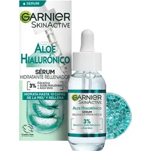 Skin Active Sérum Hidratante Rellenador Aloe Hialurónico con Aloe Vera + Ácido Hialurónico + Glicerina Garnier