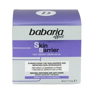 Babaria Skin Barrier Crema Facial de Día, Reparadora, Restauradora y Antiedad 50 Ml.