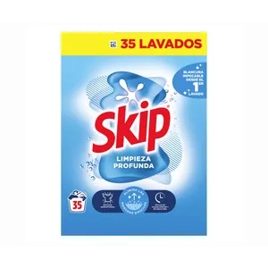 Skip Active Clean Detergente en Polvo para Lavadora con Aceleradores de Lavado 35 Lav. 35 UD