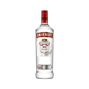 Smirnoff Vodka Ruso con Triple Destilación y Filtrado 10 Veces Botella de 1 L. 1000 ML
