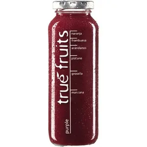 Smoothie Morado Mora, Arándano, Grosella, Frambuesa, Naranja, Plátano y Manzana True Fruits