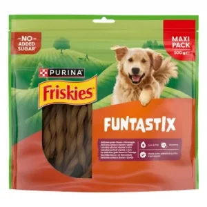 Snack Bacon y Queso para Perro Purina Friskies Funtastix 500 G.