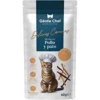 Snack Delicias Cárnicas Mix para Gato Gëntle Chef, Bolsa 60 G