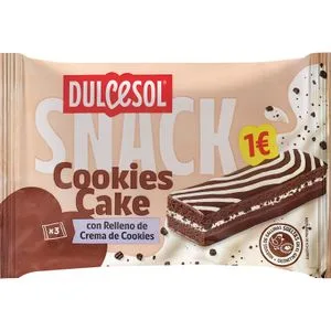 Snack Cookies Cake 3 Unidades 114 Gr