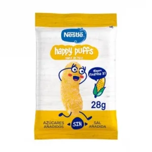 Snack de Maíz Nestlé Happy Puffs sin Azúcar Añadido 28 G.