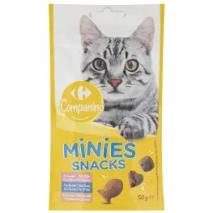 Snack de Pescado para Gatos Minies Snack Carrefour 50 G.