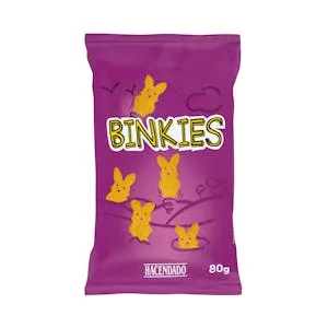 Snack Frito Binkies Sabor Queso Hacendado 0.08 KG