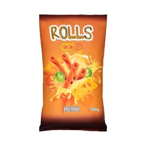Snack Frito Rolls Sabor Queso y Chili Hacendado Picante 0.1 KG