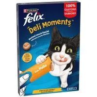 Snack Líquido de Pollo para Gato Félix Deli Moments, Pack 4x10 G