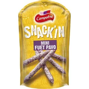 Snack Mini Fuet de Pavo 50 Gr