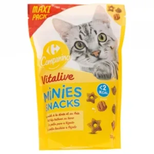 Snack Minis para Gatos Vitalife Carrefour 200 G.