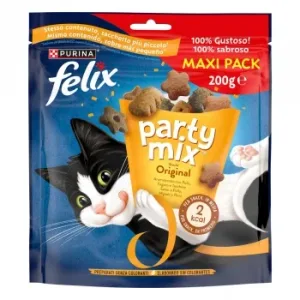 Snack para Gato Purina Felix Party Mix Original Mix Maxi Pack 200 G
