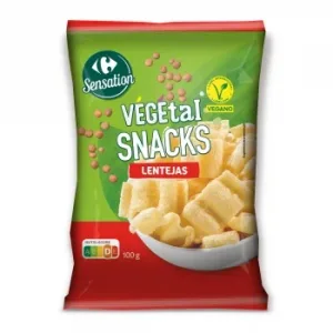 Snack Vegetal de Lentejas Sensation Carrefour 100 G.
