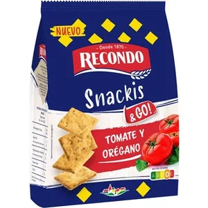 Snackis & Go! Snacks de Pan con Tomate y Orégano Recondo