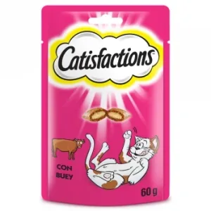Snacks de Buey para Gatos Catisfactions 60 G.