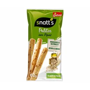 Snatt"s Palitos de Cereales con Pipas Bolsa 62 G. 64 G