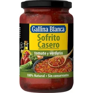 Sofrito Casero de Tomate y Verduras sin Gluten Gallina Blanca
