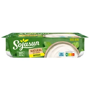Sojasun Especialidad de Soja con Bífidus, sin Azúcar y con Sabor Natural 8 X 100 G. 800 G