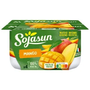 Sojasun Especialidad de Soja con Pulpa de Mango 4 X 100 G. 400 G