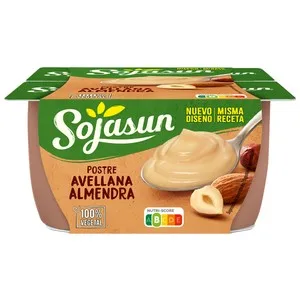 Sojasun Especialidad de Soja con Sabor a Praliné (almendra y Avellana) 4 X 100 G. 400 G