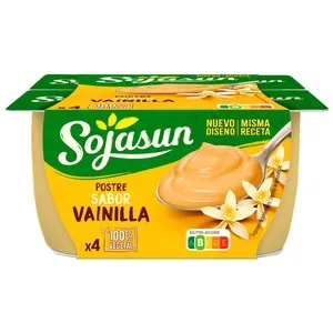 Sojasun Especialidad de Soja con Sabor a Vainilla 4 X 100 G. 400 G