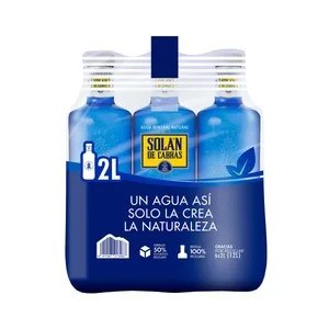 Solan de Cabras Agua Mineral Pack de 6 Uds. 2 L. 12000 ML