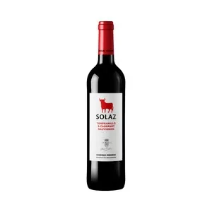 Solaz  Vino Tinto con IGP Vino de la Tierra de Castilla Botella 75 Cl.