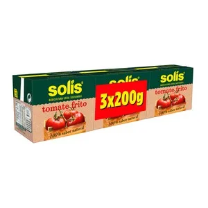 Solís Tomate Frito 3 Uds X 200 G. 600 G