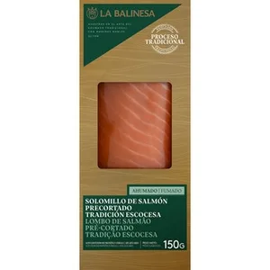 Solomillo de Salmón Ahumado Precortado Tradición Escocesa sin Azúcares Añadidos la Balinesa