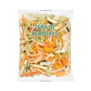 Sopa de Verduras Cortada y Lavada 0.4 KG