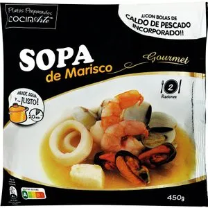 Sopa Marisco Gourmet con Caldo de Pescado 450 Gr