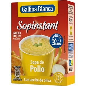 Sopinstant Sopa de Pollo Pack 3 Gallina Blanca
