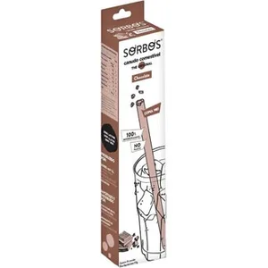 Sorbos Pajitas Comestibles Sabor Chocolate para Tónicas y Mixers 16 Unidades THE Original