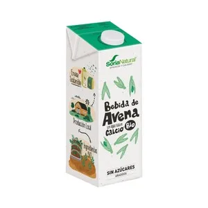 Soria Natural Bio Bebida de Avena Ecológica, con Algas Ricas en Calcio 1 L. 1000 ML