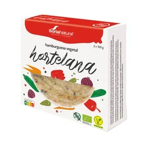 Soria Natural Bio Burger Vegetal Hortelana (mix de Verduras y Hortalizas) Ecológica 2 X 100 G. 200 G