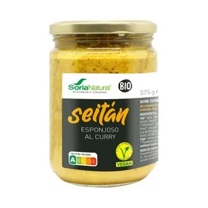 Soria Natural Bio Seitán Esponjoso al Curry Bote 375 G.