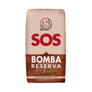 SOS Arroz Bomba Reserva con 12 Meses de Maduración 1 Kg 1000 G