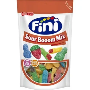 Sour Boom Mix Golosinas Surtidas sin Gluten y sin Aceite de Palma  Fini 165 G