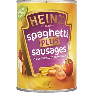 Spaguetti con Salchichas Heinz