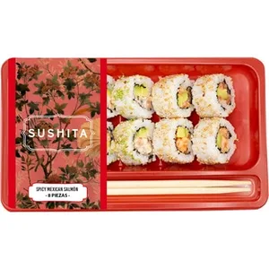 Spicy Mexican Salmón Sushi Mix Spicy Mexican y Salmón con Manzana Sushita