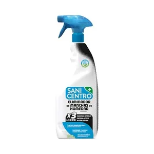 Sanicentro Spray Eliminador de Manchas de Humedad, con Espuma Activa, Acción Rápida y Aroma a Eucalipto 750 Ml.