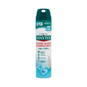 Sanytol Spray Eliminador de Olores y Desinfectante de Tejidos y Hogar con Aroma a Flor de Algodón 300 Ml.