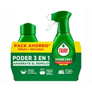 Fairy Spray Prelavado Limón 2 X 500 Ml. 1000 ML